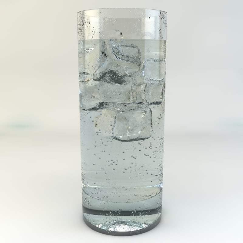 chilled water glass
