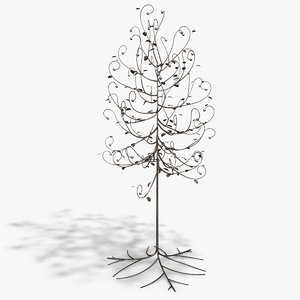 floor lamp tree 3d model