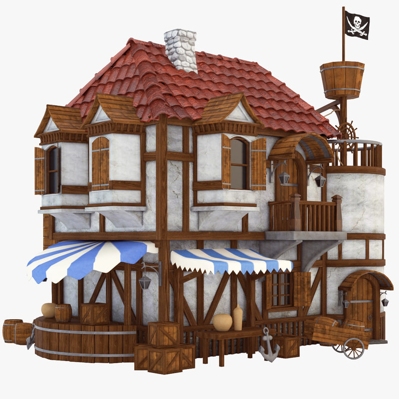 pirate-house-3d-model