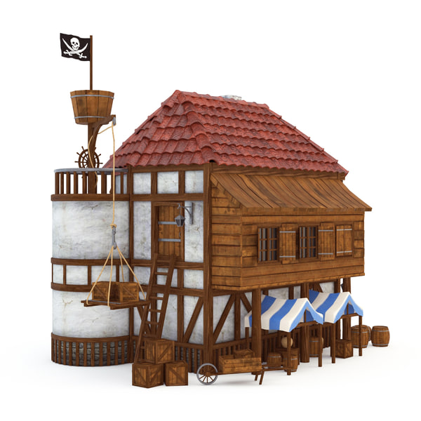 pirate-house-3d-model