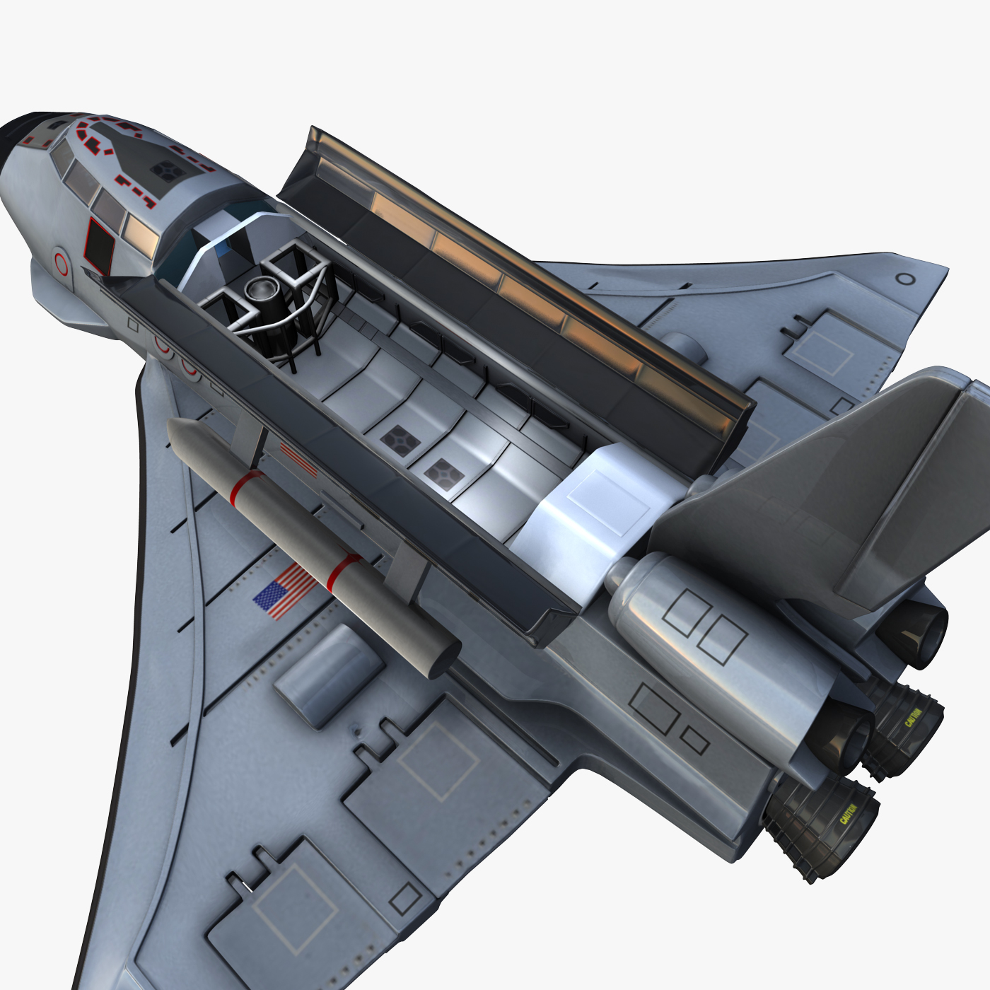 航天飞机游侠概念3d模型