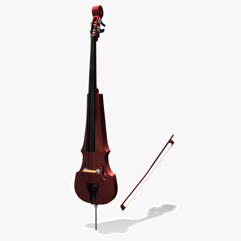 3ds max electric double bass strings