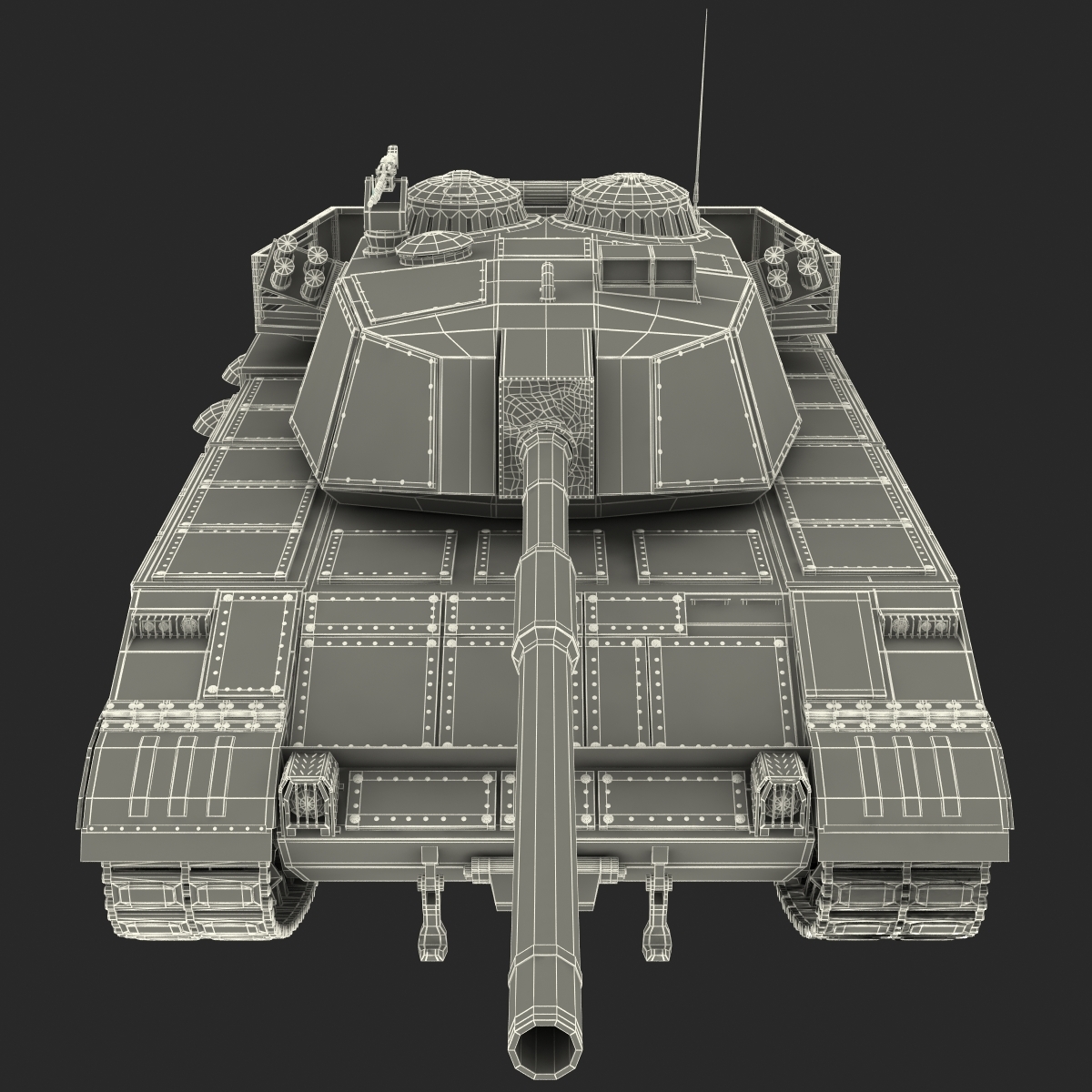 Al zarrar Pakistan Main Battle Tank 3d 3ds