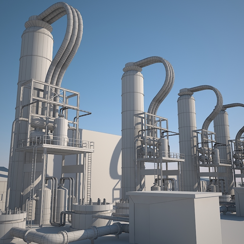 炼油厂33d模型