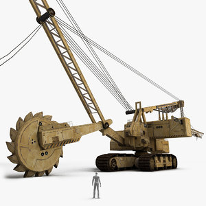 bucket-wheel excavator 3d model