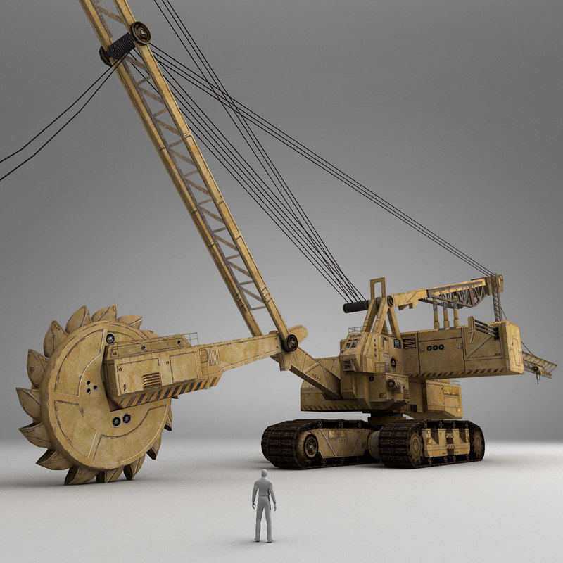 Excavator 3d Model For 3ds Max Download Free