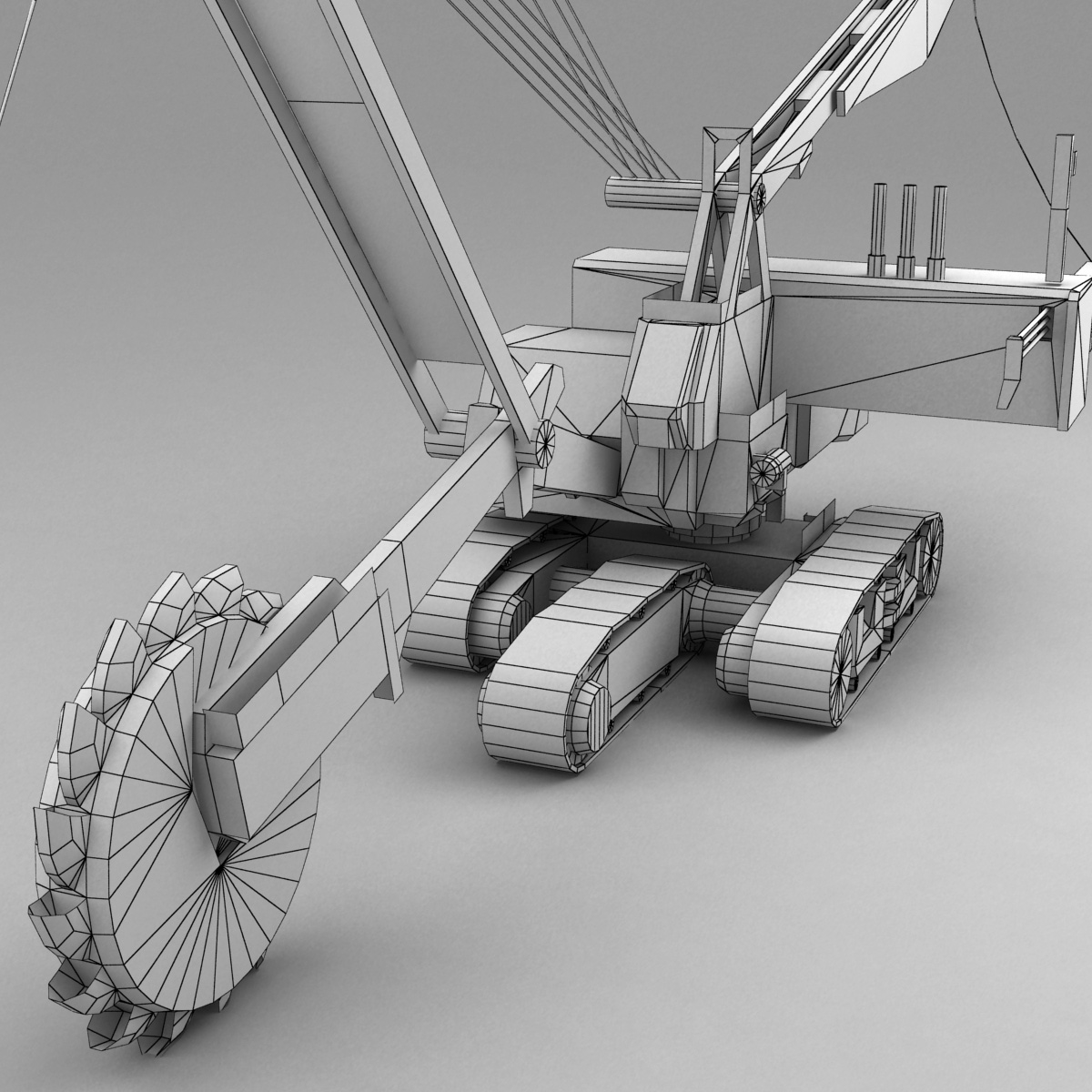 bucket-wheel excavator 3d model