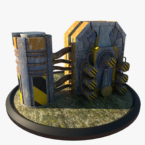 3d model of reactor architectural scene
