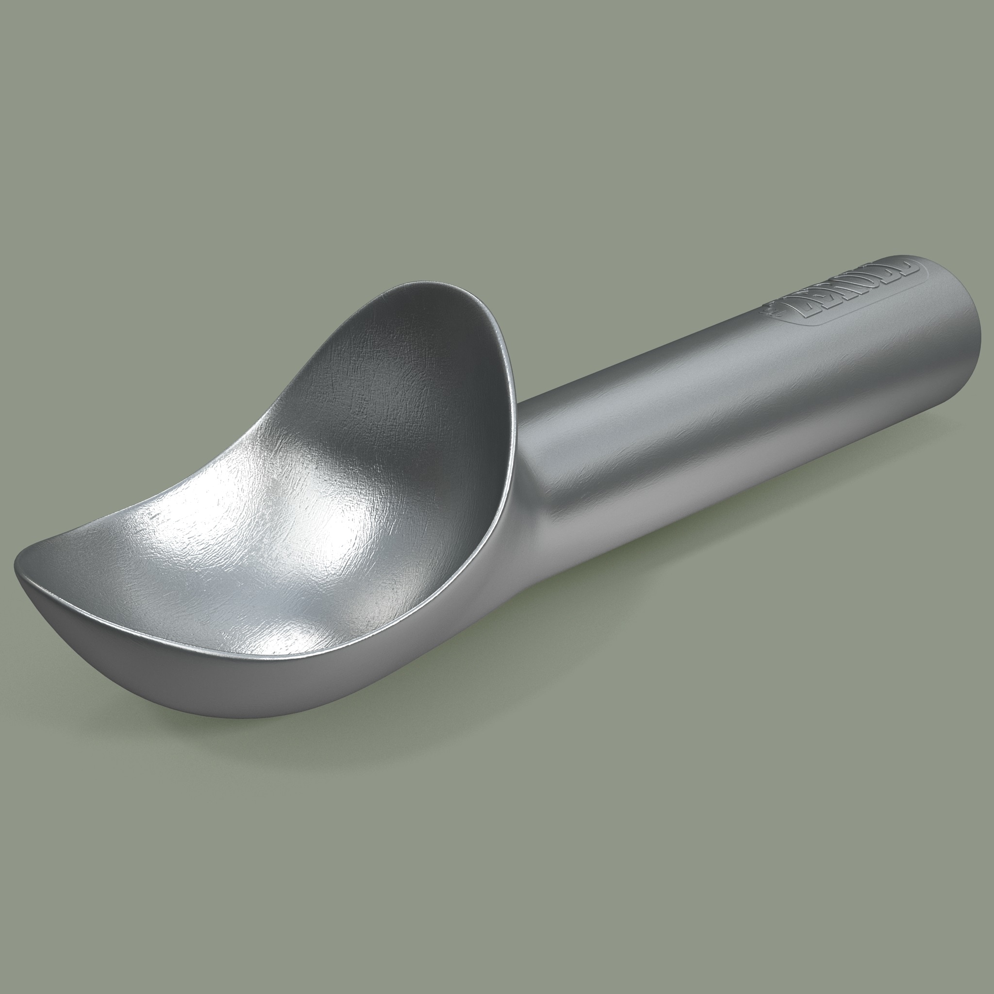 3d aluminum ice cream scoop