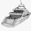 3d model sunseeker yacht cruising