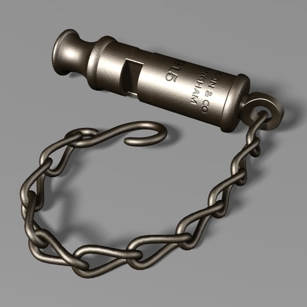 3d model ww2 trench whistle