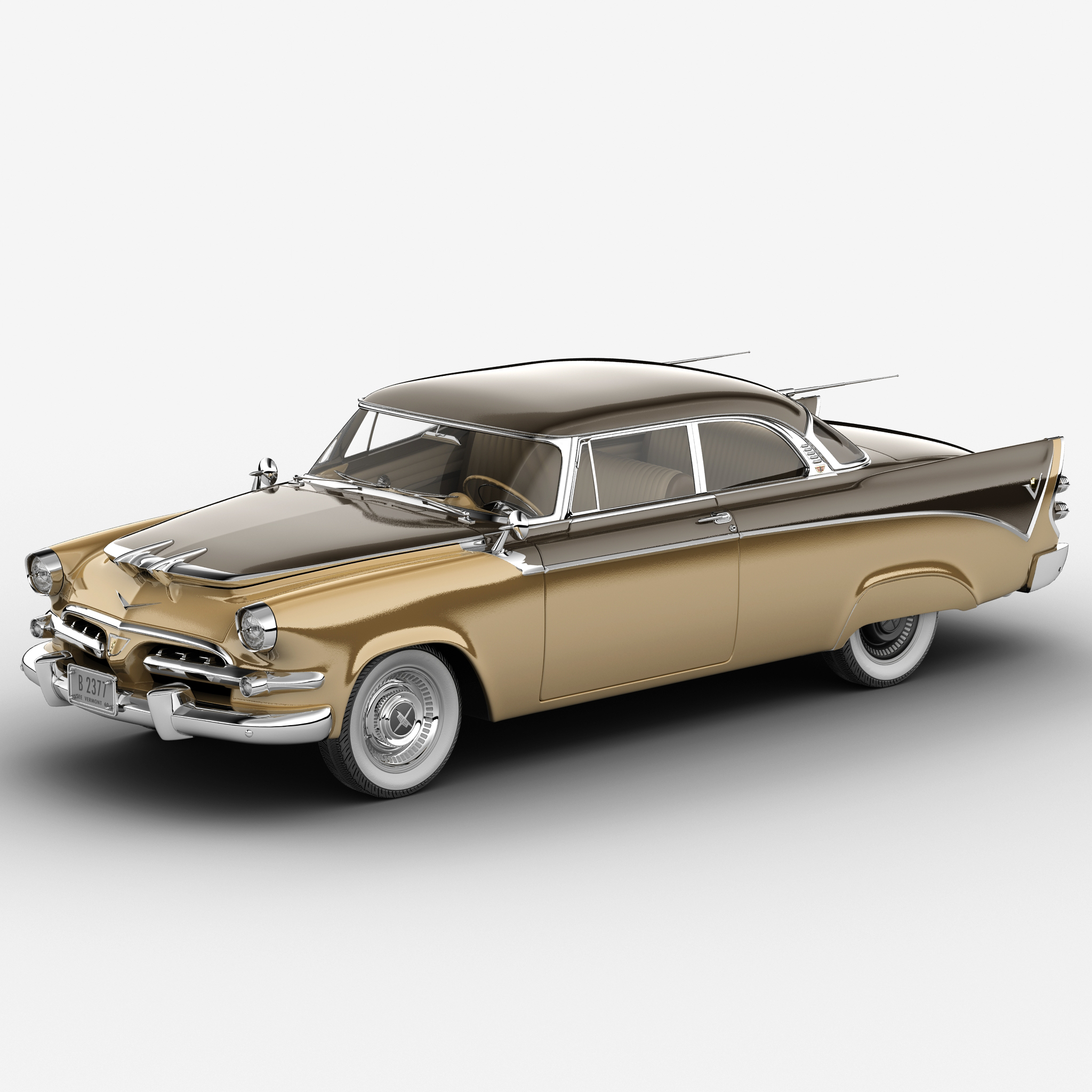 ダッジロイヤルゴールデンランサー19563Dモデル TurboSquid 777957