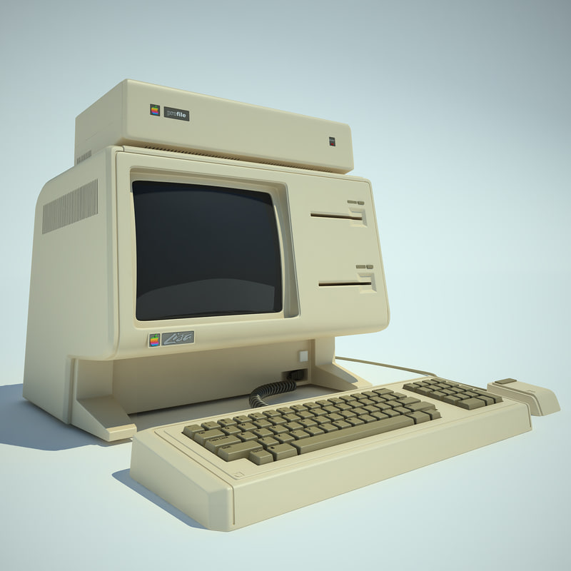 apple lisa computer 3d model