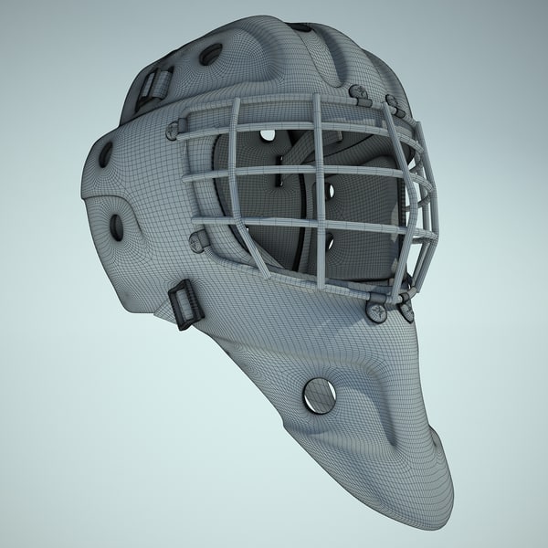 3d model ice hockey helmet
