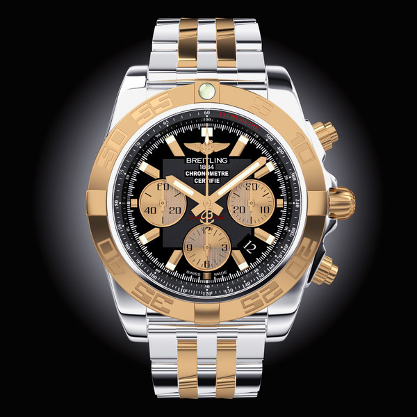 breitling chronomat steel gold