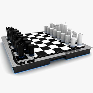 chess set 3d model