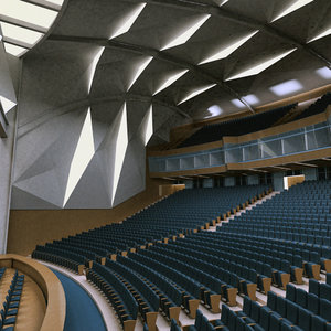 auditorium theater 3d model