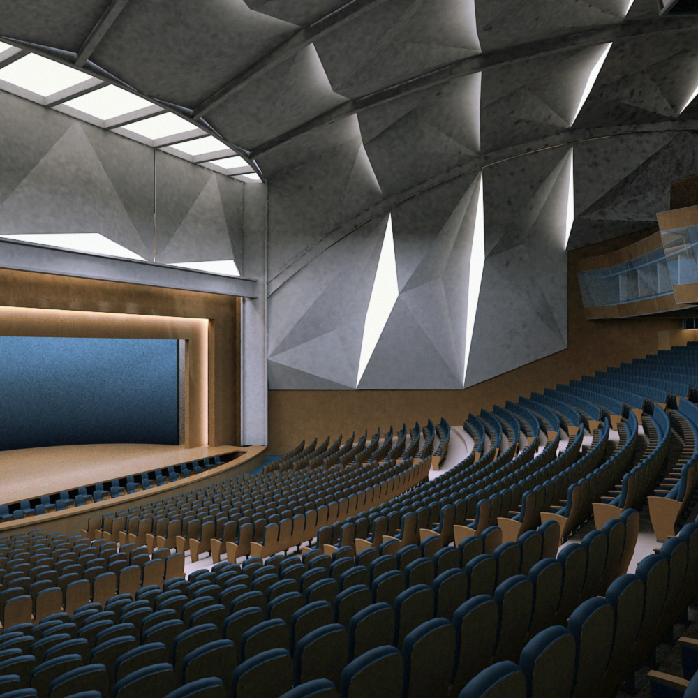 auditorium theater 3d model