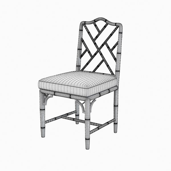 3d model chinese chippendale chair