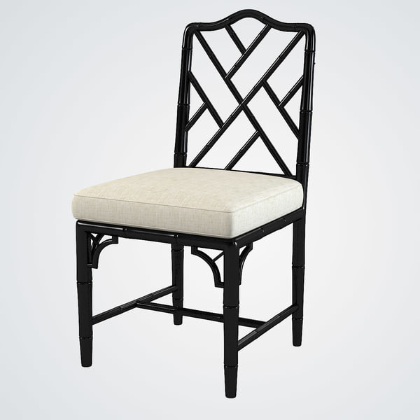 3d Model Chinese Chippendale Chair, Chinese Chippendale Outdoor Furniture