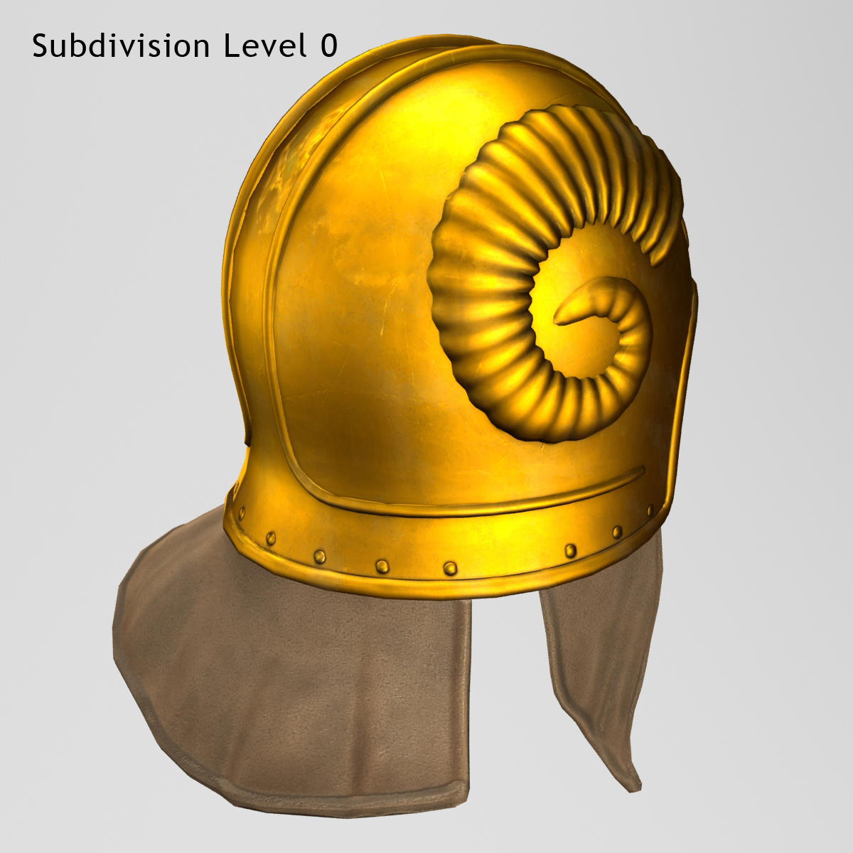 3d model scythian helmet