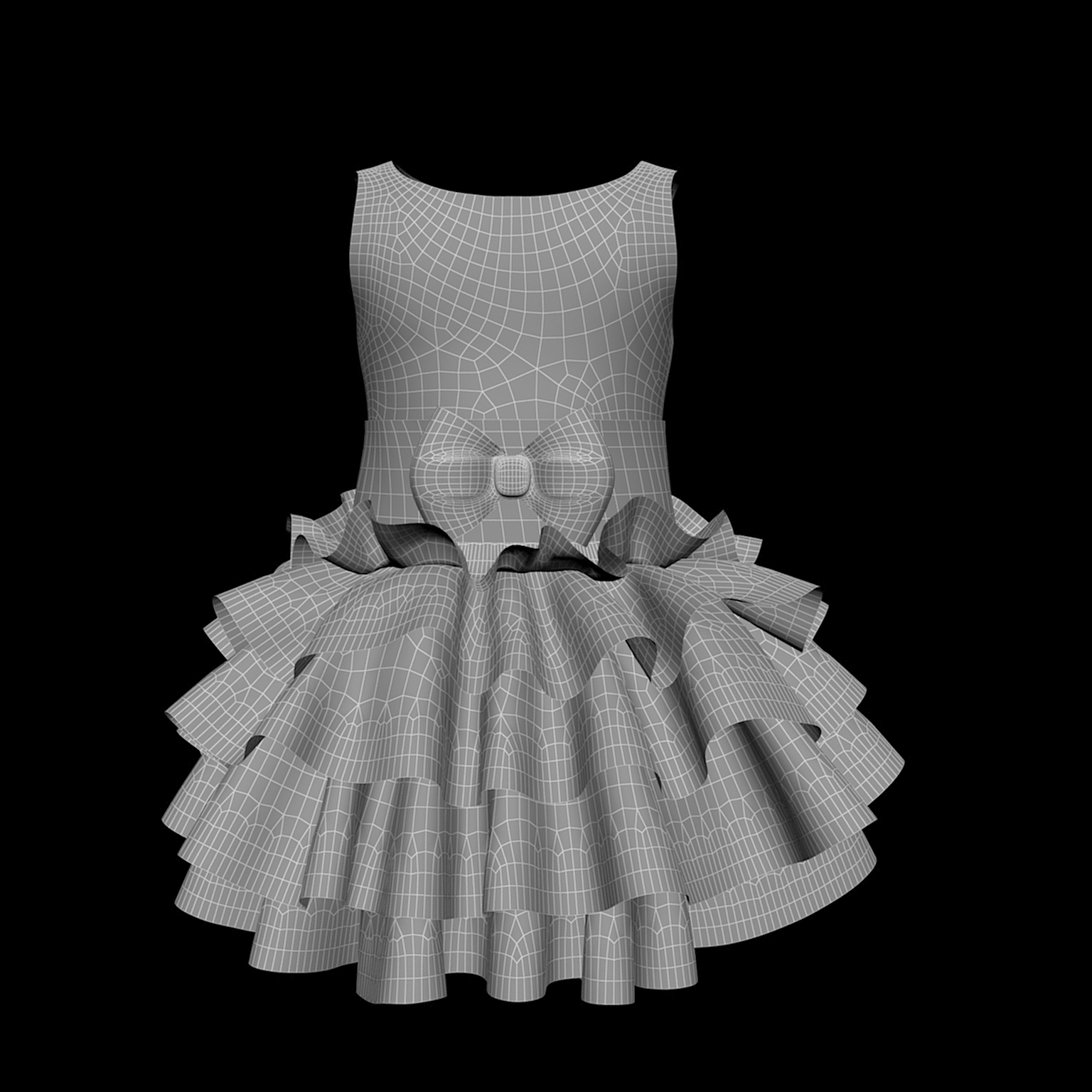 3d model dress child