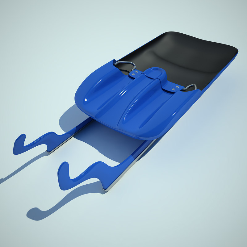 luge sled 3d max