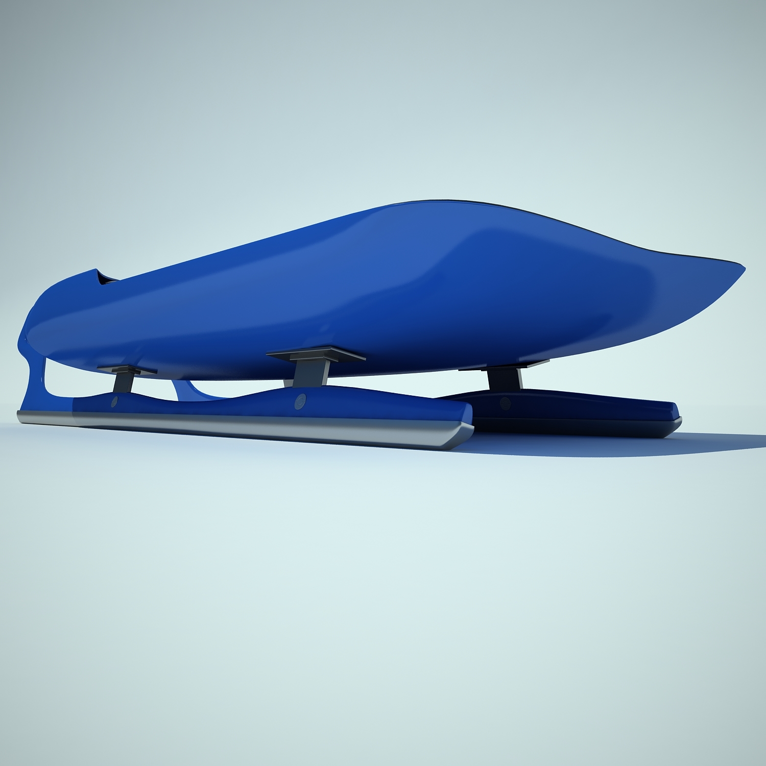 luge sled 3d max