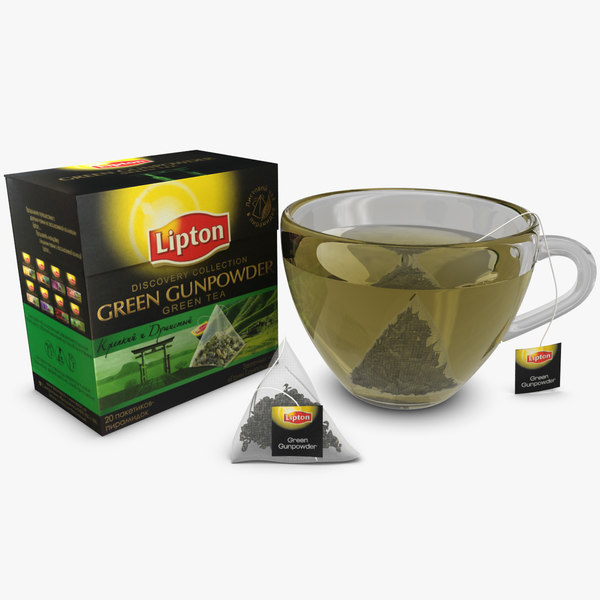 lipton green gunpowder 3d obj