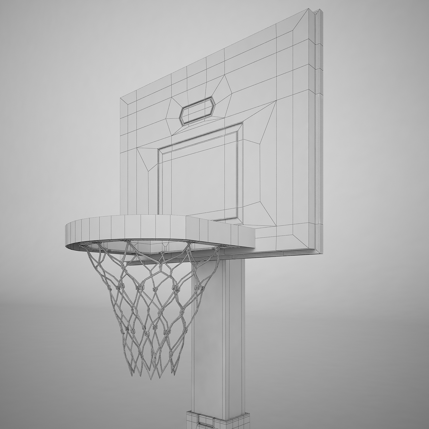 3d basketball hoop b