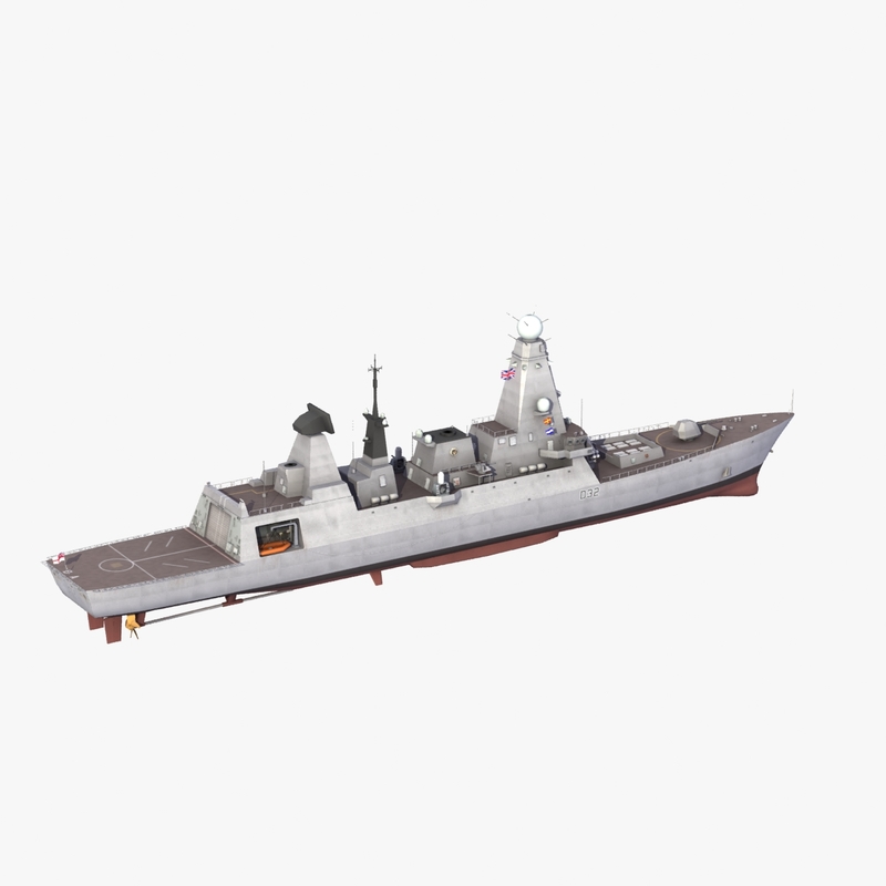 3dsmax type 45 daring class destroyer