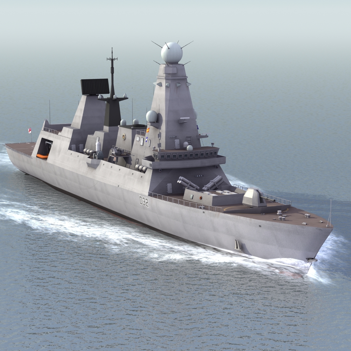 3dsmax type 45 daring class destroyer