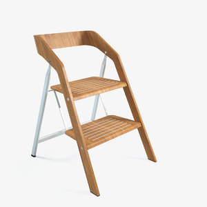 maarten usit stepladder chair 3d model