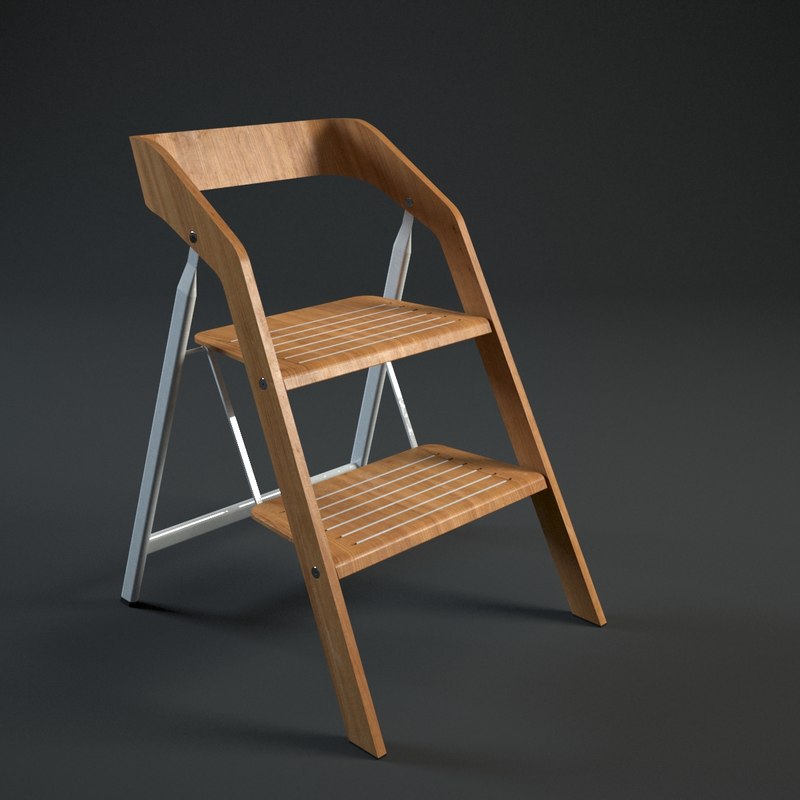 maarten usit stepladder chair 3d model