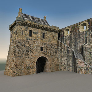 3dsmax edinburgh castle scene