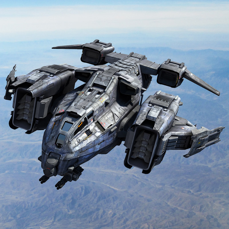 3d-model-sci-fi-dropship