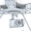 3d model of multi-rotor aerial platform camera