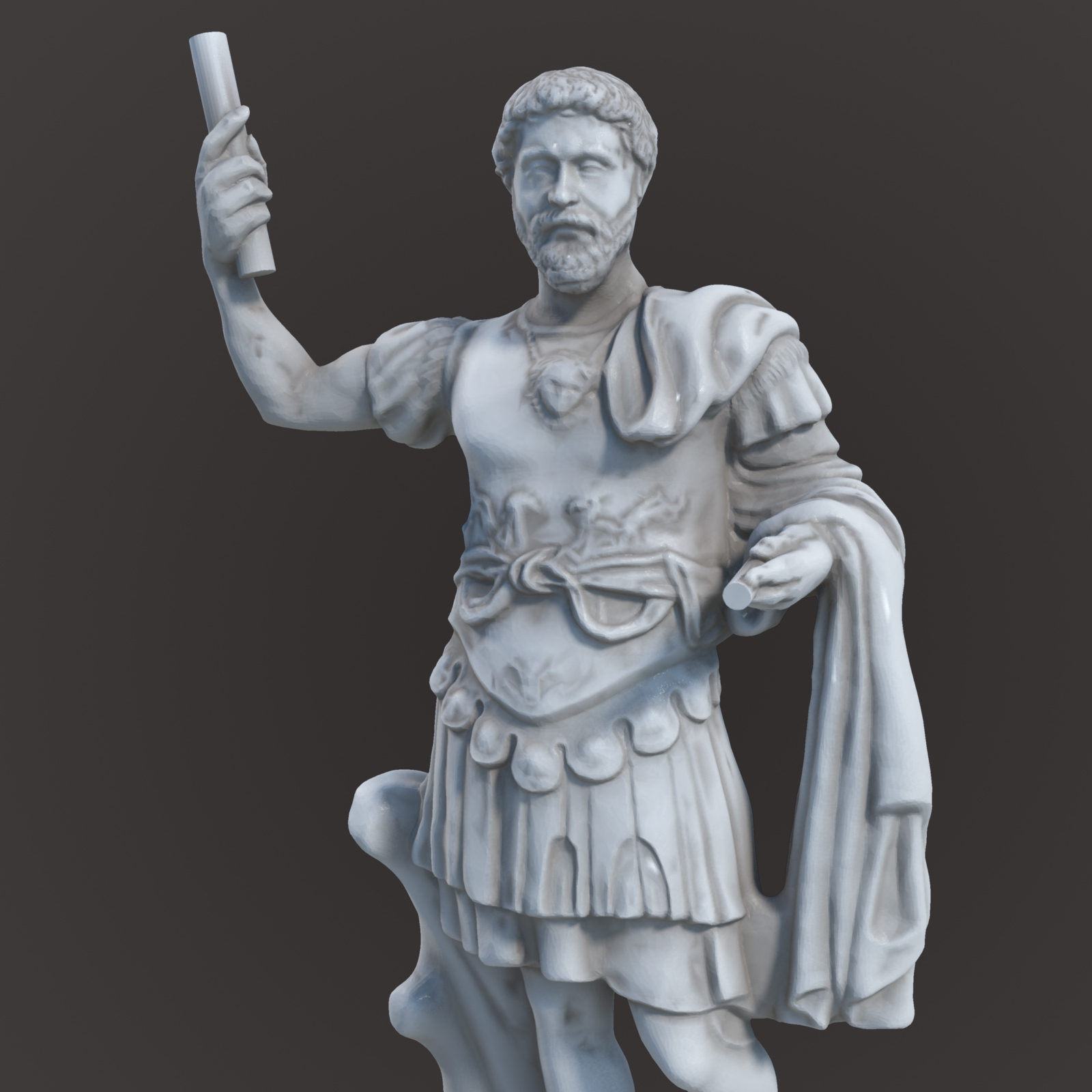 3d ancient roman statue model
