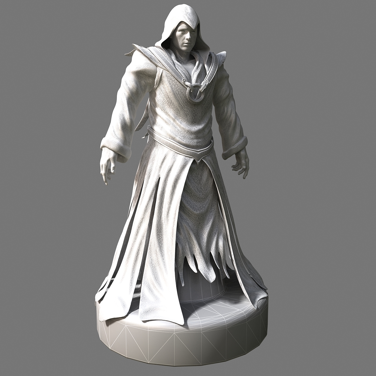 wizard statue 3d max
