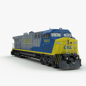 3d model american cw60ac locomotive