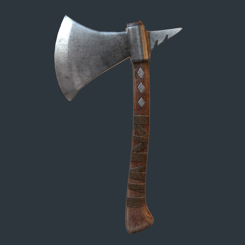 3d tomahawk axe model