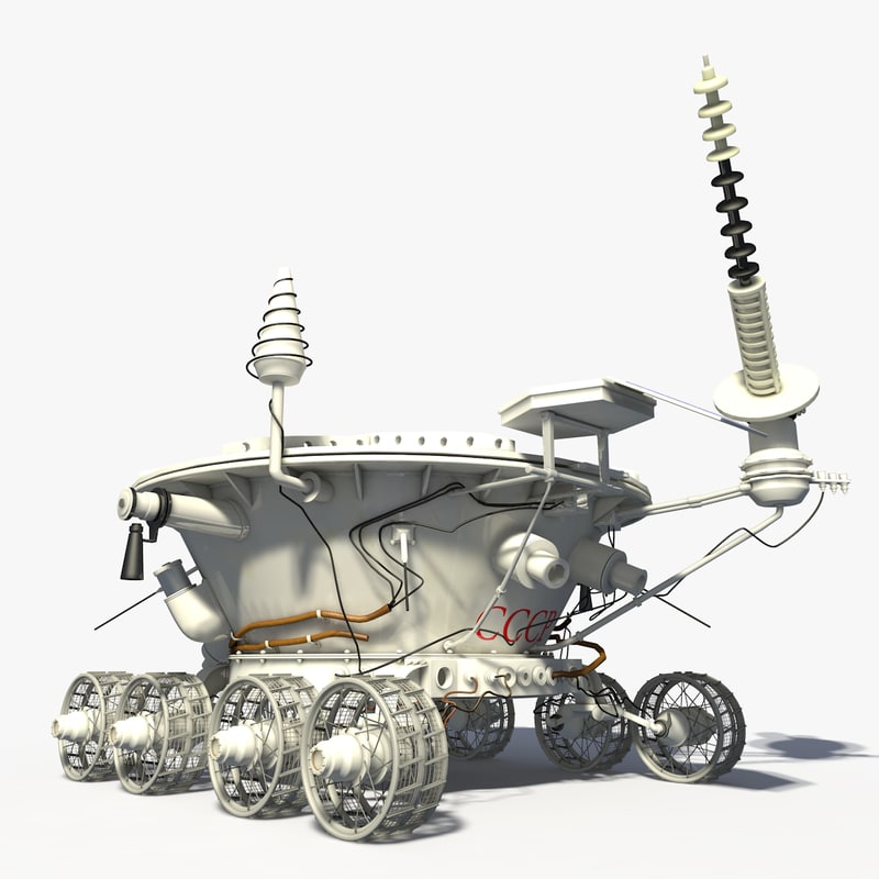 lunokhod ussr 1 lunar rover 3d model