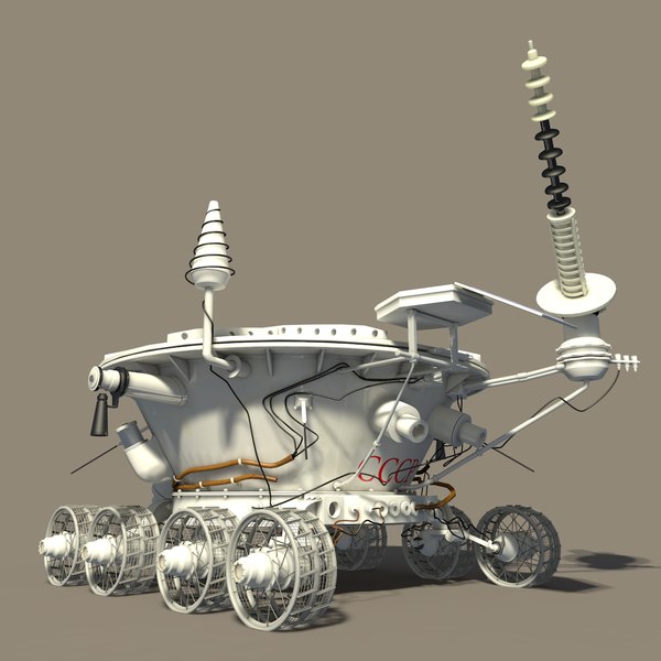 lunokhod ussr 1 lunar rover 3d model