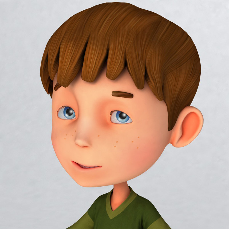 3d Model Cartoons Boy Steve