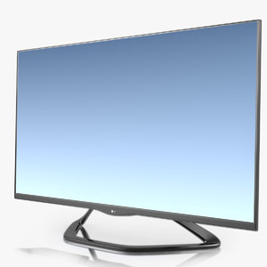 3d model tv lg 42la660v