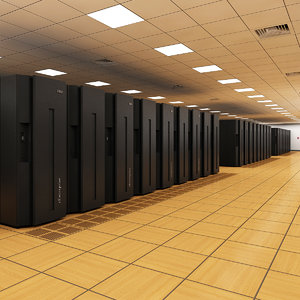 3d model data server center ibm