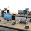 modern office set 3d dxf
