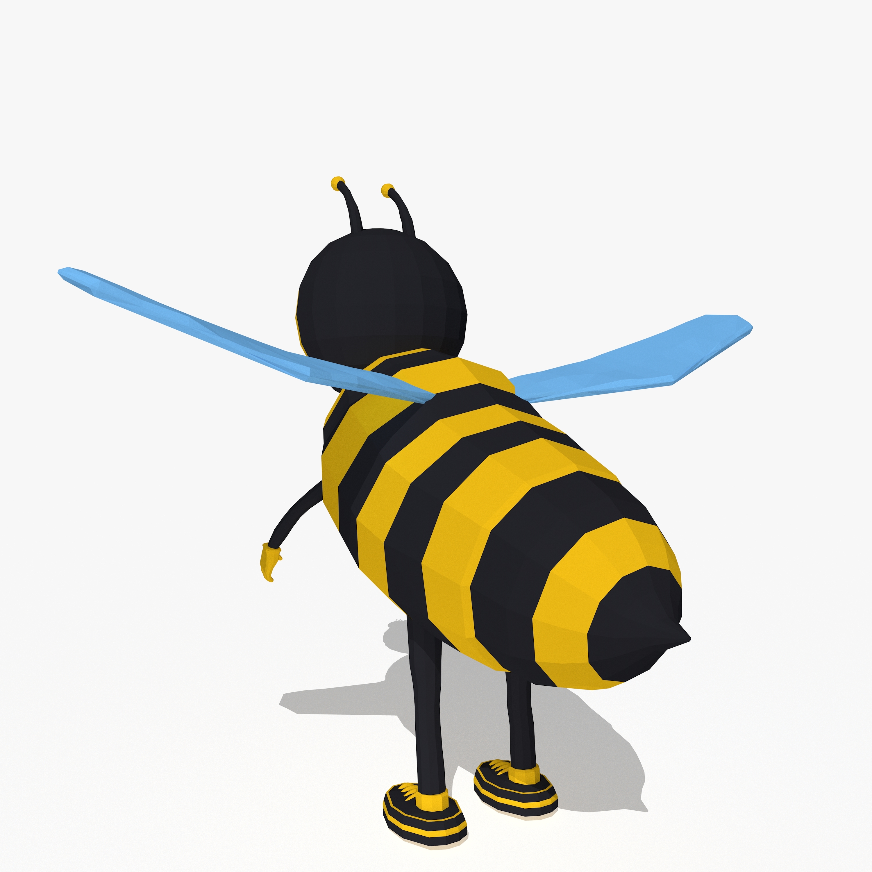cartoon bee 3d model