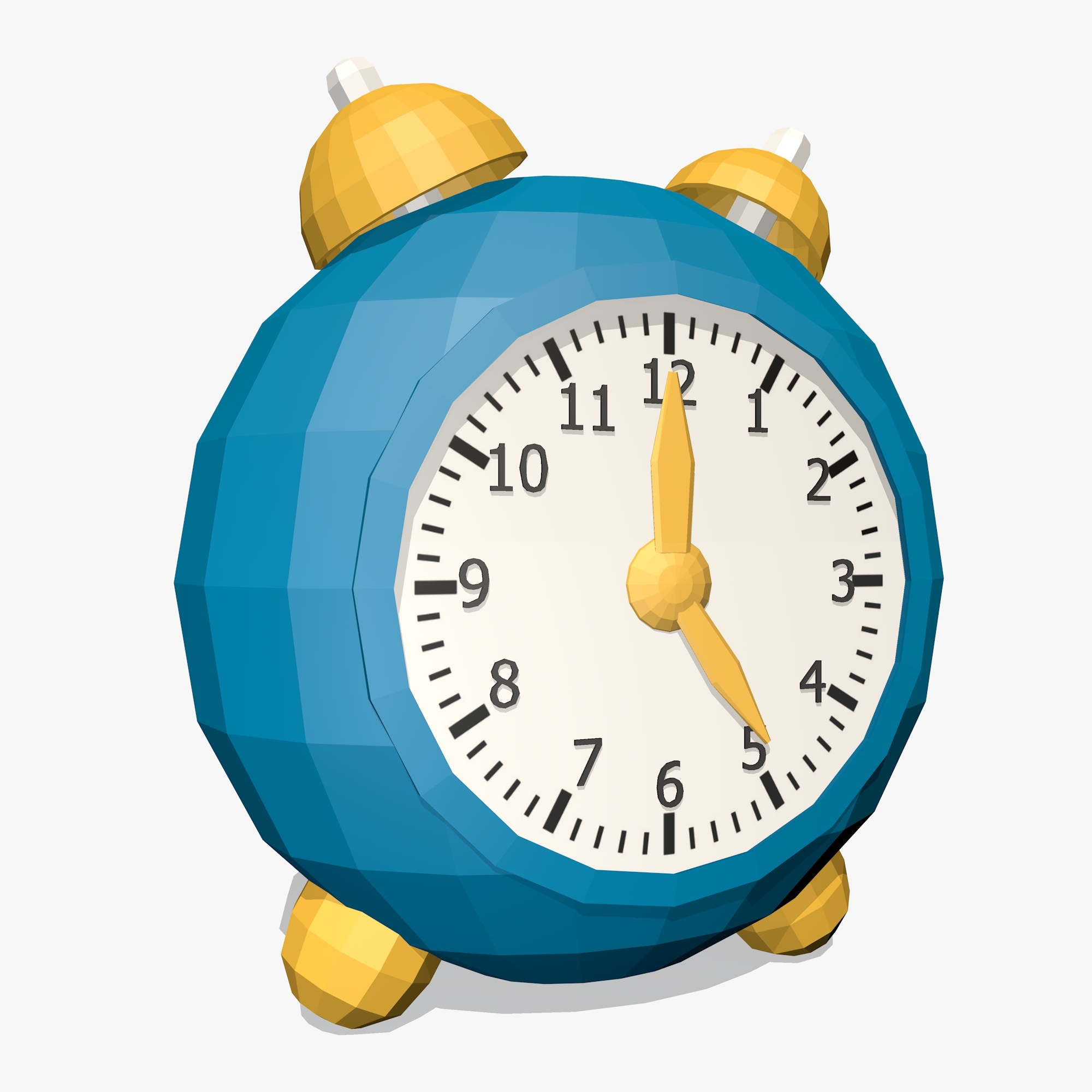 cartoon clock 3d c4d