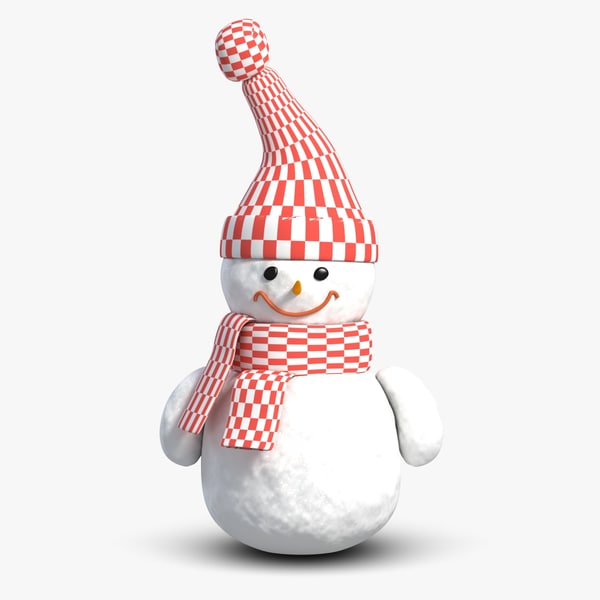 3d 3ds scene snowman